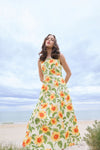 Princess Highway - Hibiscus Summer Midi Dress - cream