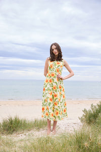 Princess Highway - Hibiscus Summer Midi Dress - cream