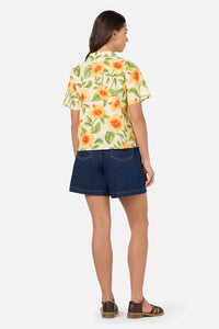 Princess Highway - Hibiscus Summer Shirt - cream