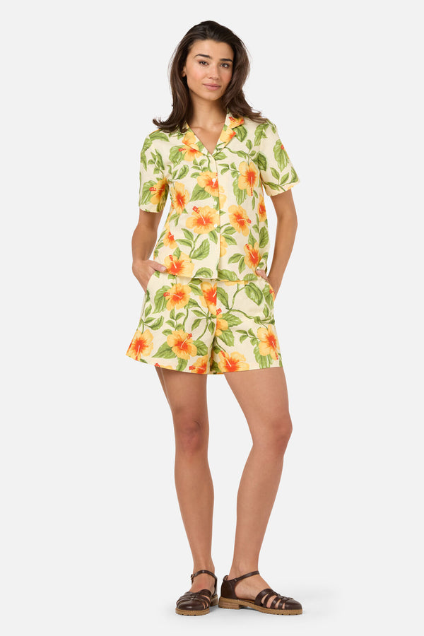 Princess Highway - Hibiscus Summer Short - cream