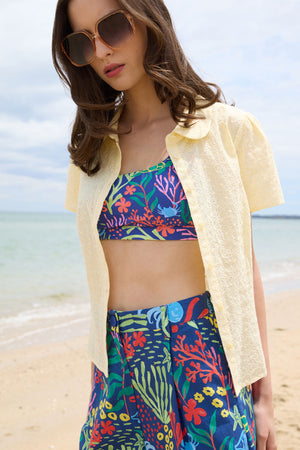 Princess Highway - Anastasia Broderie Blouse - lemon