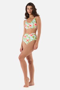 Princess Highway - Hibiscus Bikini Top - blue
