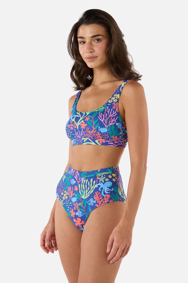 Princess Highway - Coral Reef Bikini Top - blue