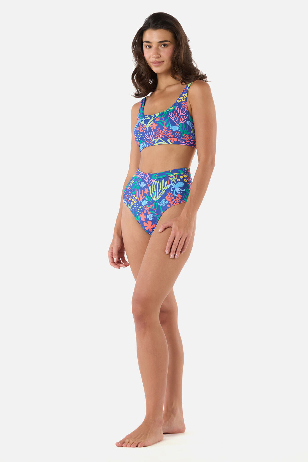 Princess Highway - Coral Reef Bikini Top - blue