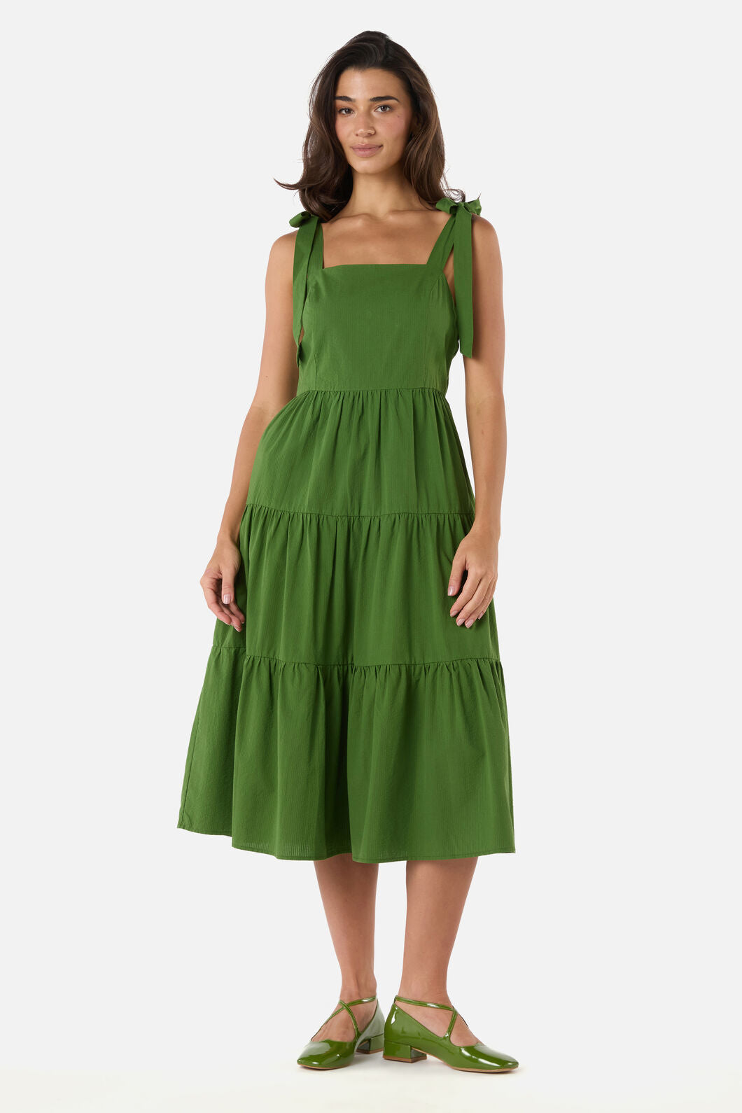 Princess Highway - Donna Tiered Midi Dress - green