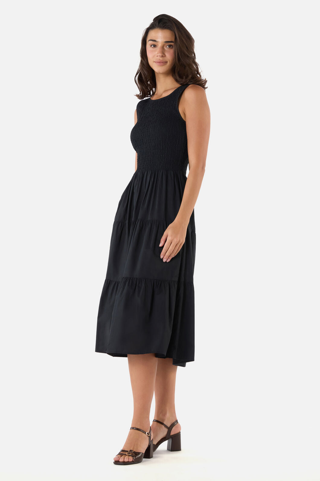 Princess Highway - Avril Shirred Midi Dress - black