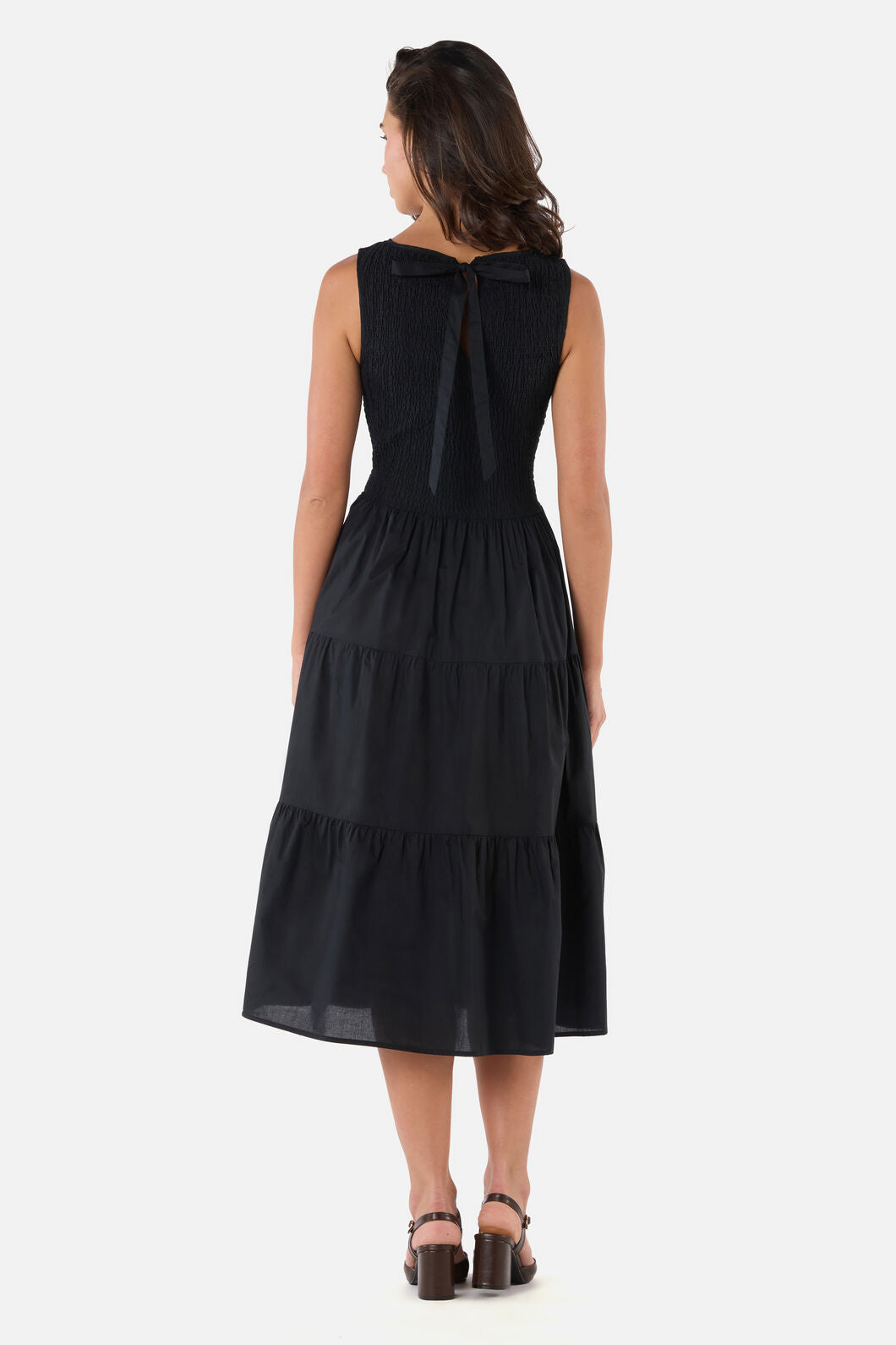 Princess Highway - Avril Shirred Midi Dress - black