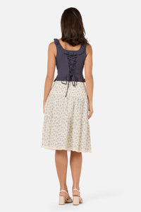 Princess Highway - Elsie Sweet Corset Top - bluestone