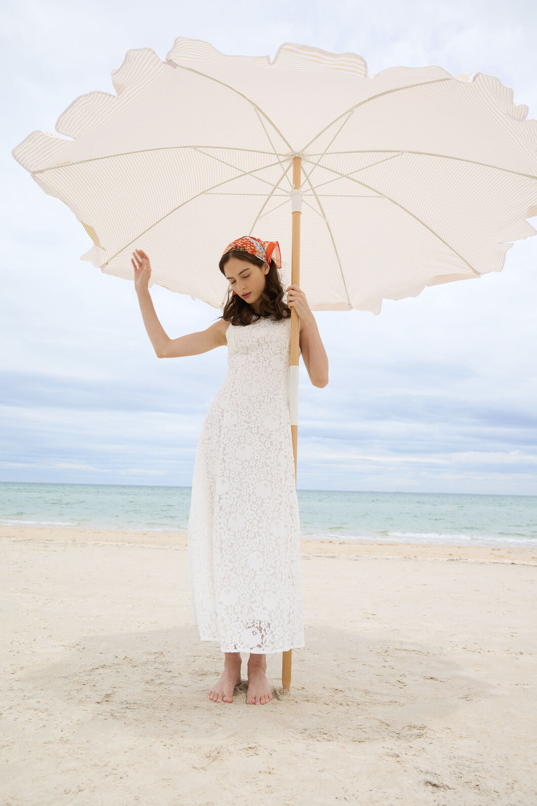 Princess Highway - Dreamy White Lace Midi Dress - white