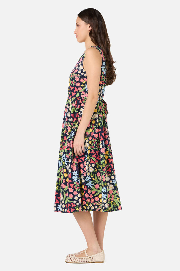 Princess Highway - Liberty Native Midi Dress - navy