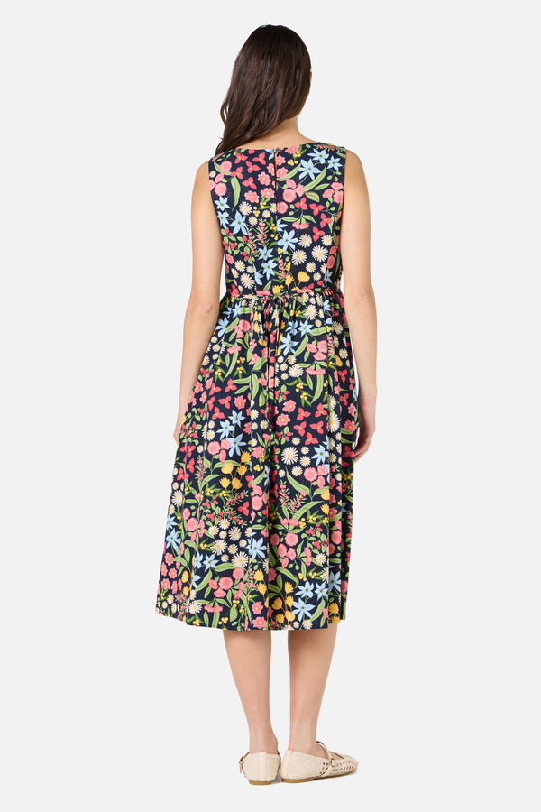 Princess Highway - Liberty Native Midi Dress - navy
