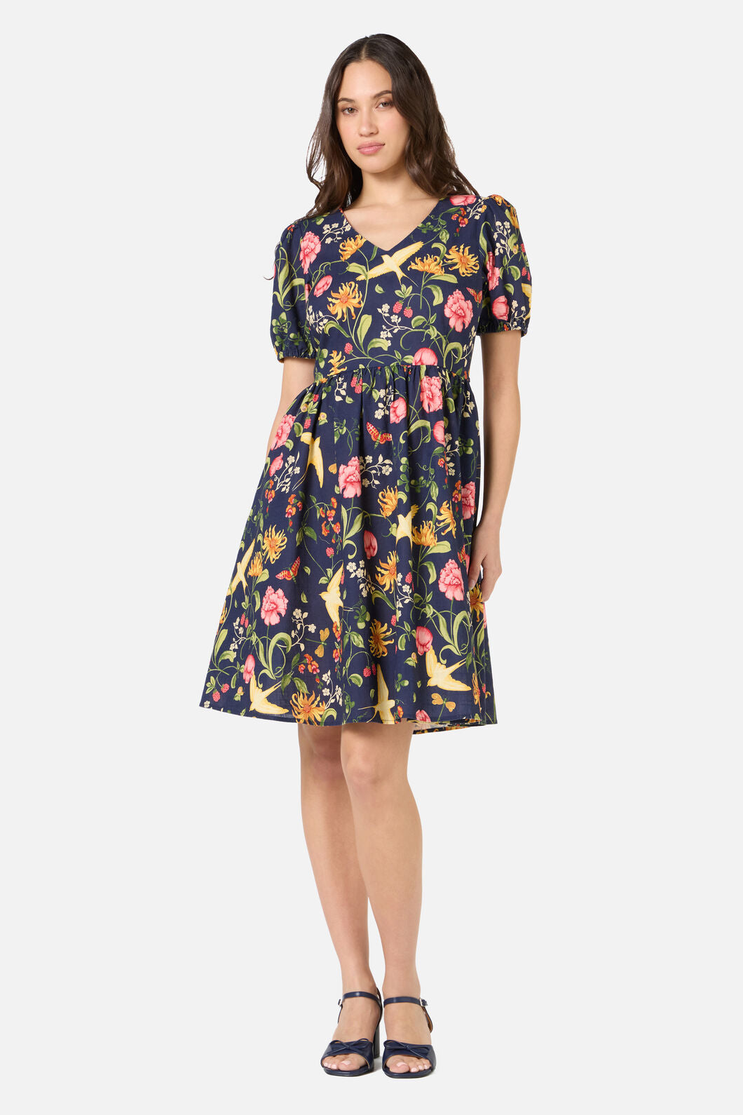 Princess Highway - Whimsical Garden Mini Dress - navy