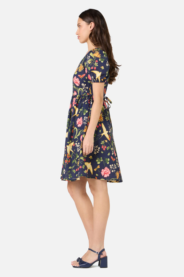 Princess Highway - Whimsical Garden Mini Dress - navy