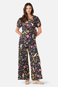 Princess Highway - Whimsical Garden Pant - navy