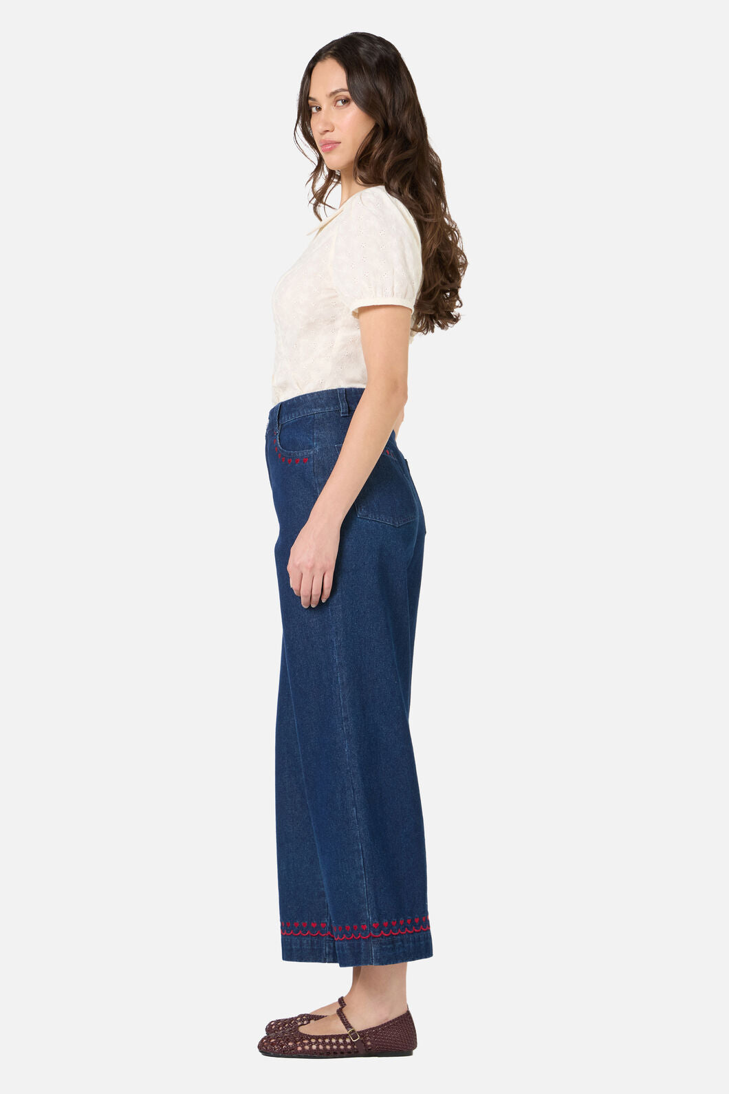 Princess Highway - Sweet Heart Emb Jean - dark-denim