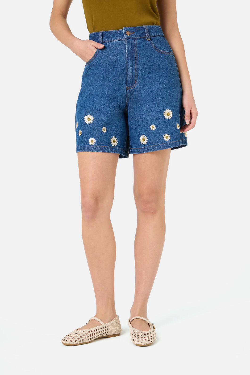 Princess Highway - Daria Denim Short - blue-denim