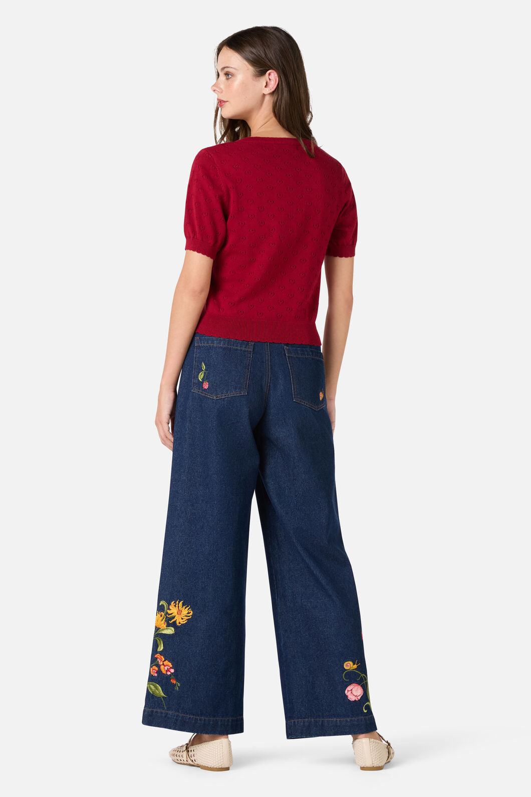 Princess Highway - Amora Heart Knit Top - red