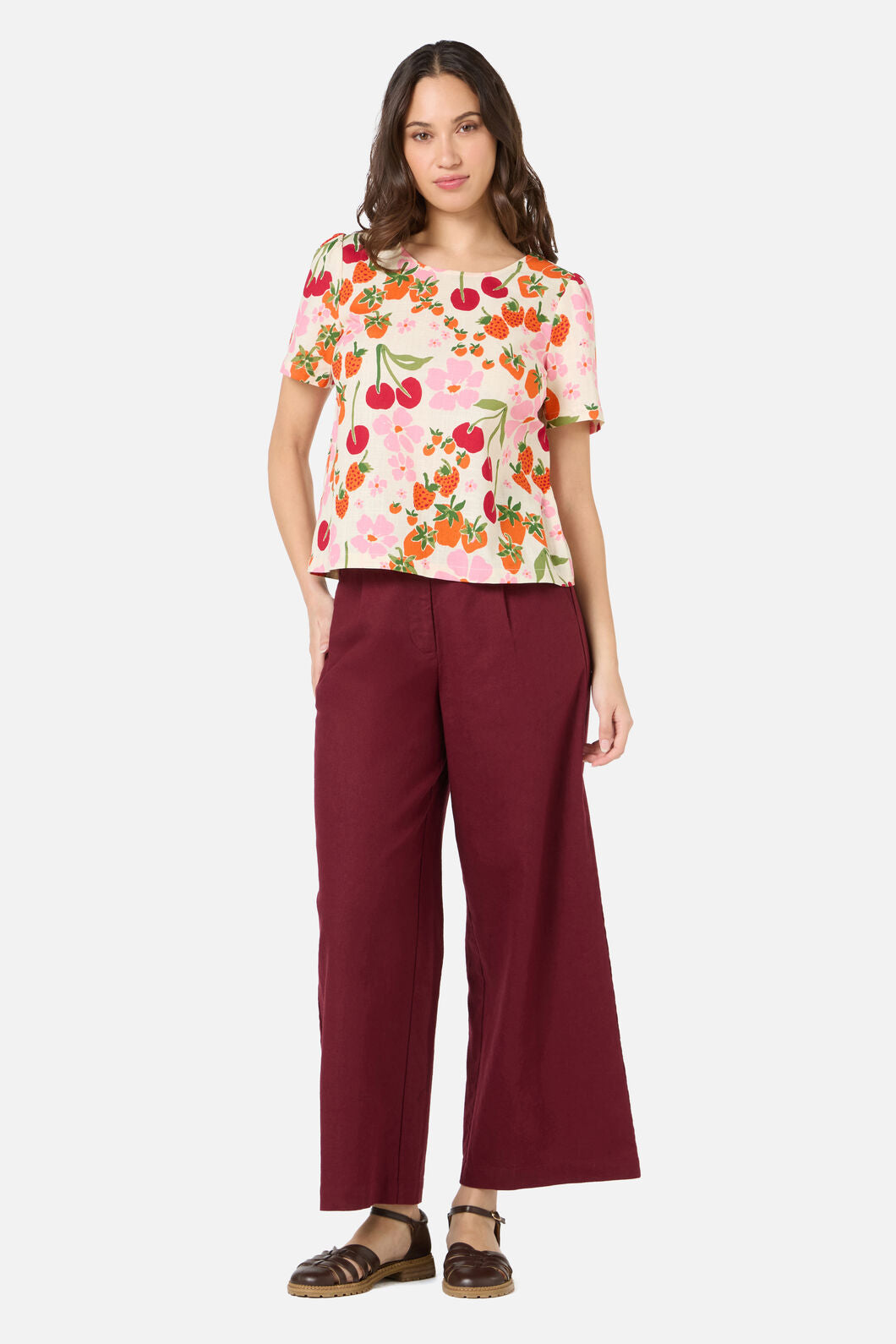 Princess Highway - Berries N Cream Top - cream