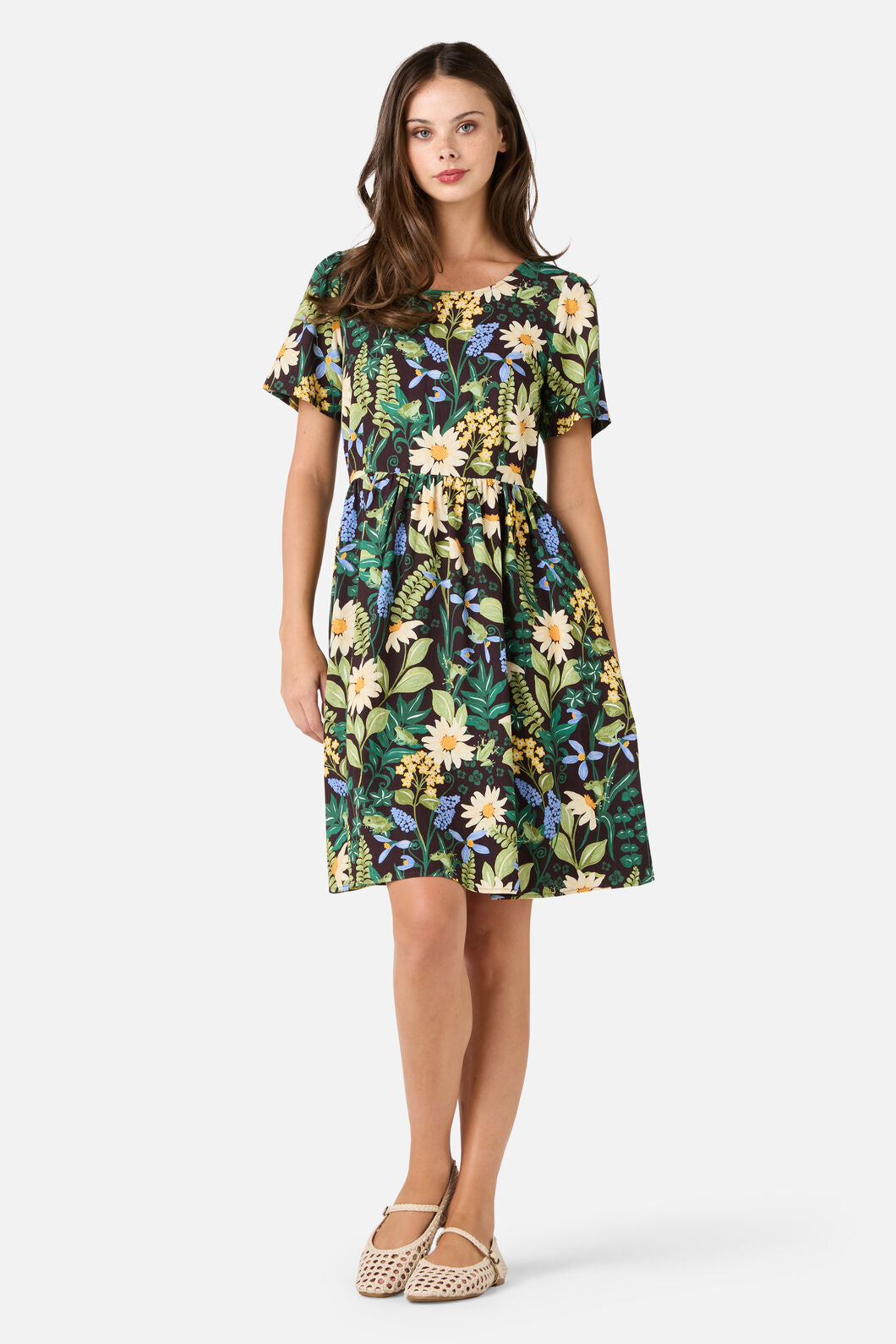 Princess Highway - Tiana Tree Frog Smock Dress - brown