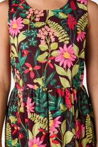 Princess Highway - Tiana Tree Frog Midi Dress - burgundy