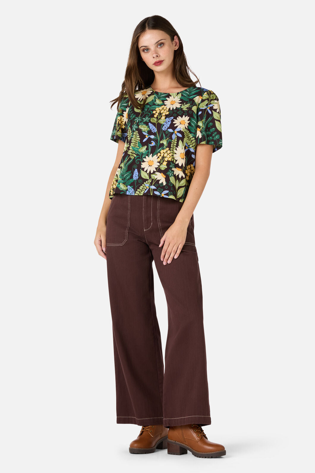 Princess Highway - Tiana Tree Frog ShortSleeveTop - brown