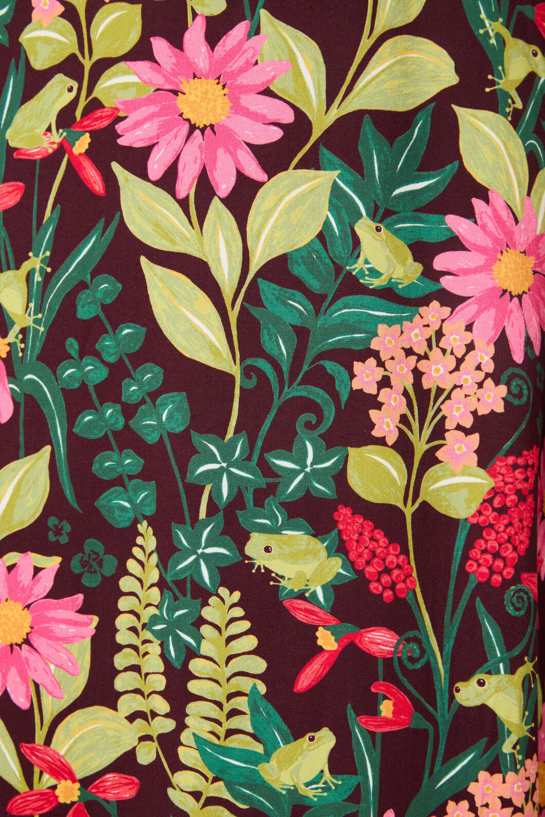 Princess Highway - Tiana Tree Frog Midi Skirt - burgundy