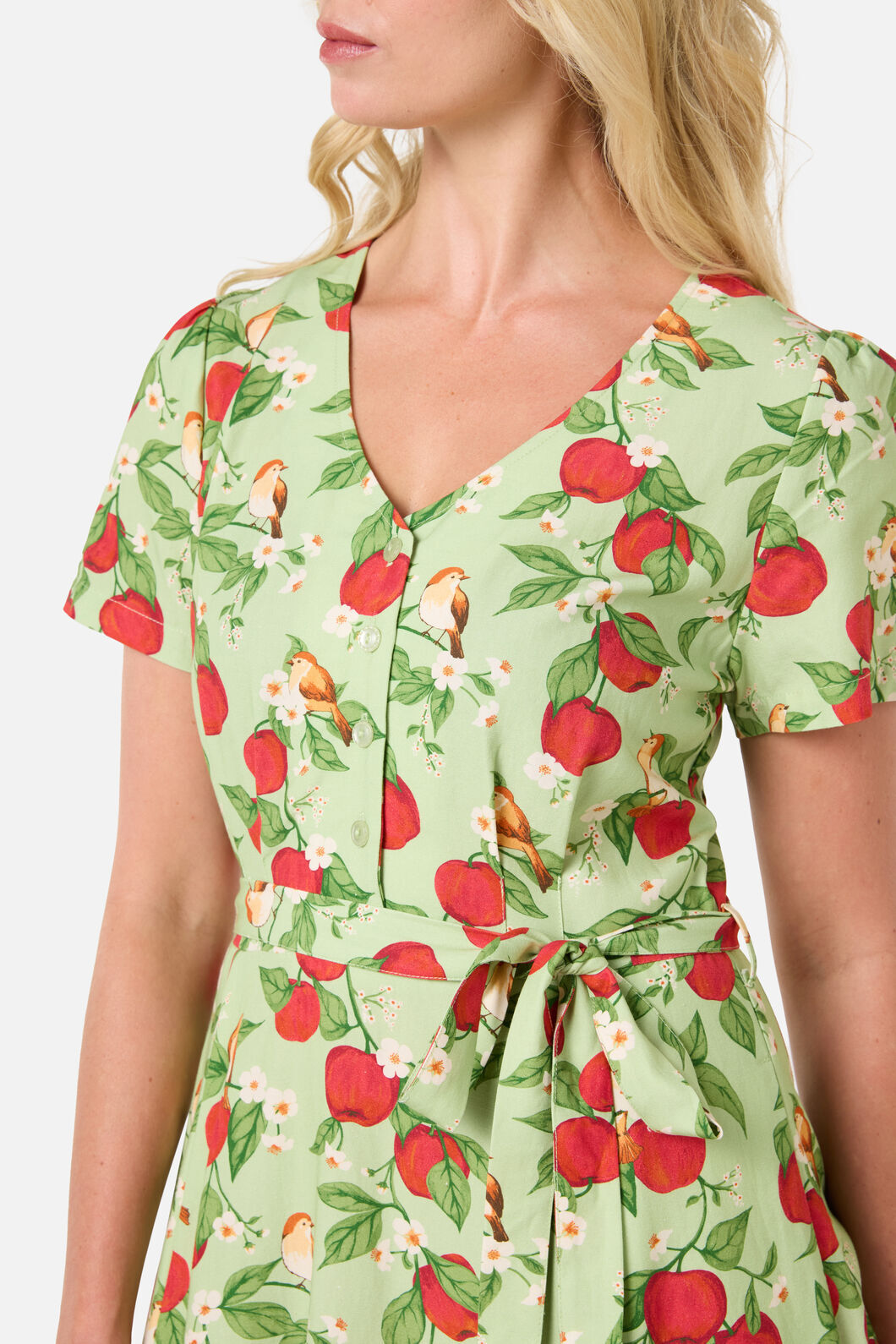 Princess Highway - Apple Blossom Tea Dress - sage