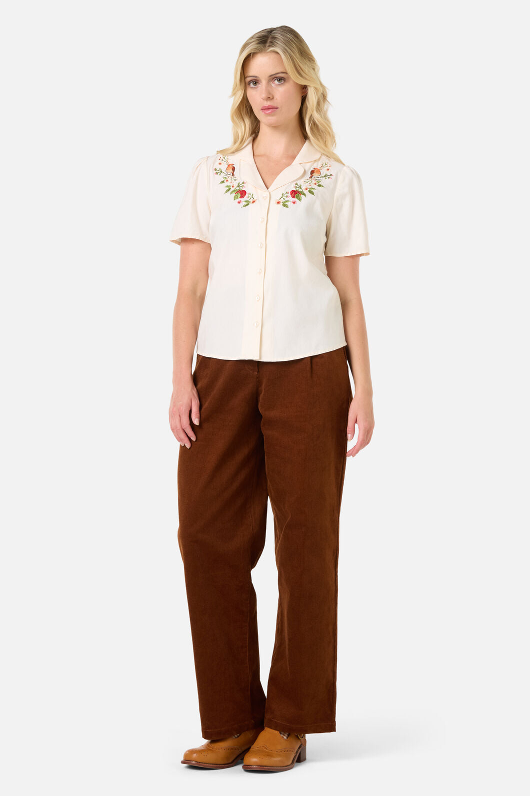 Princess Highway - Apple & Robin Emb Blouse - cream
