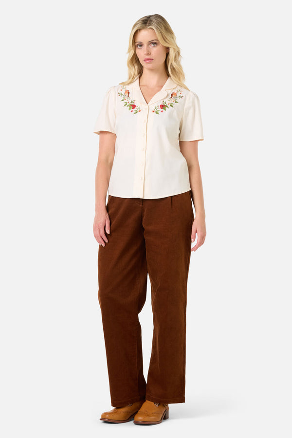 Princess Highway - Apple & Robin Emb Blouse - cream