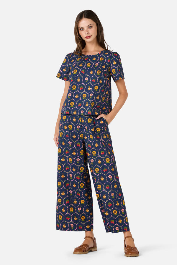 Princess Highway - Honey Bee Hive Pant - navy