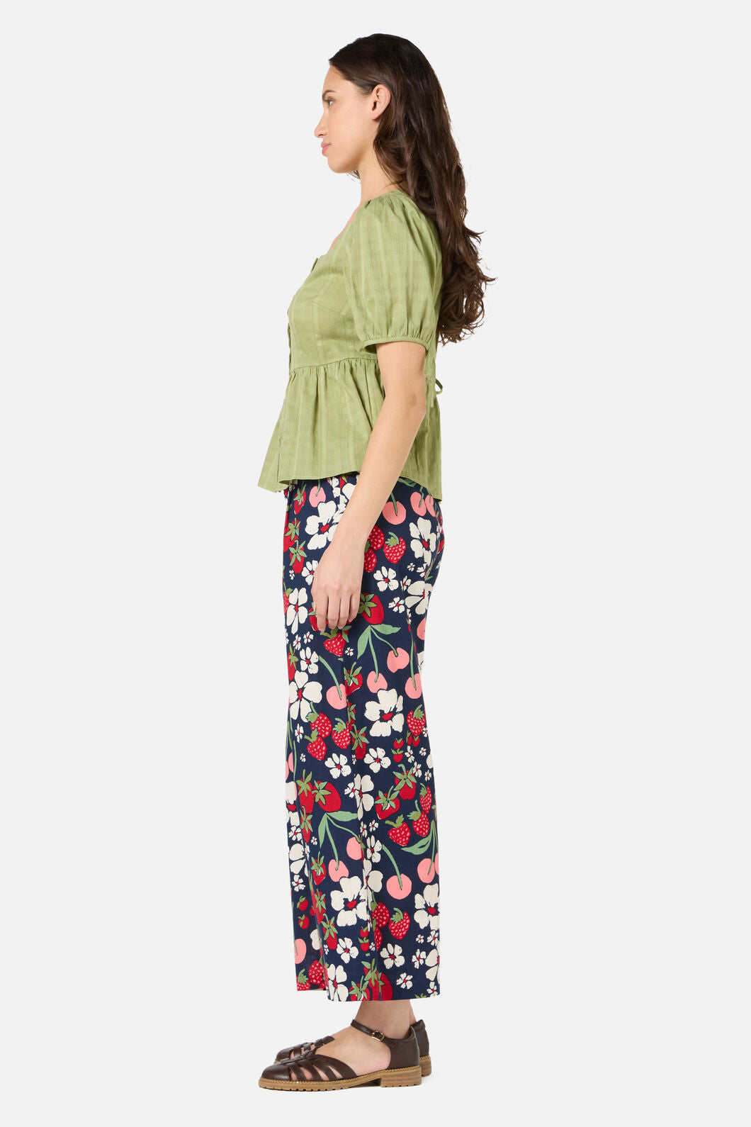 Princess Highway - Eveleigh Peplum Top - soft-green