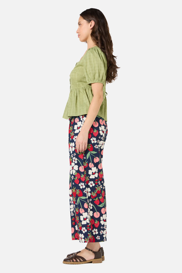 Princess Highway - Eveleigh Peplum Top - soft-green