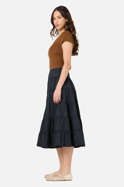 Princess Highway - Gillie Midi Skirt - black