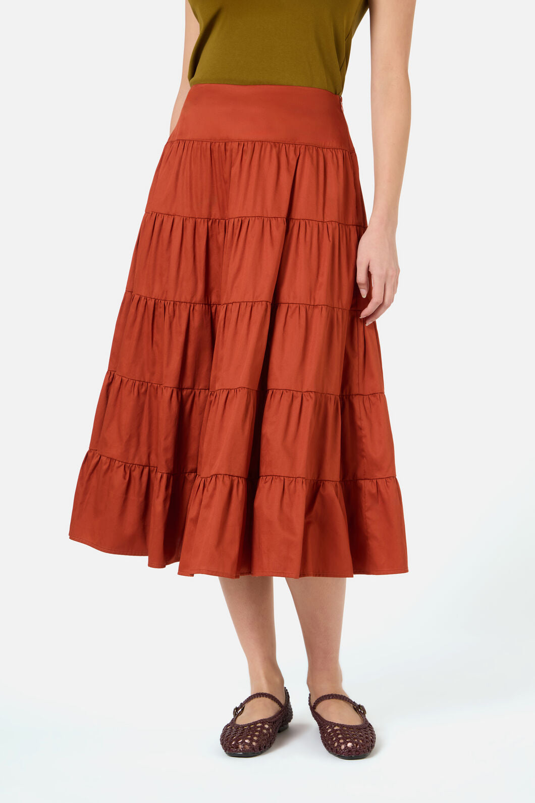 Princess Highway - Gillie Midi Skirt - rust