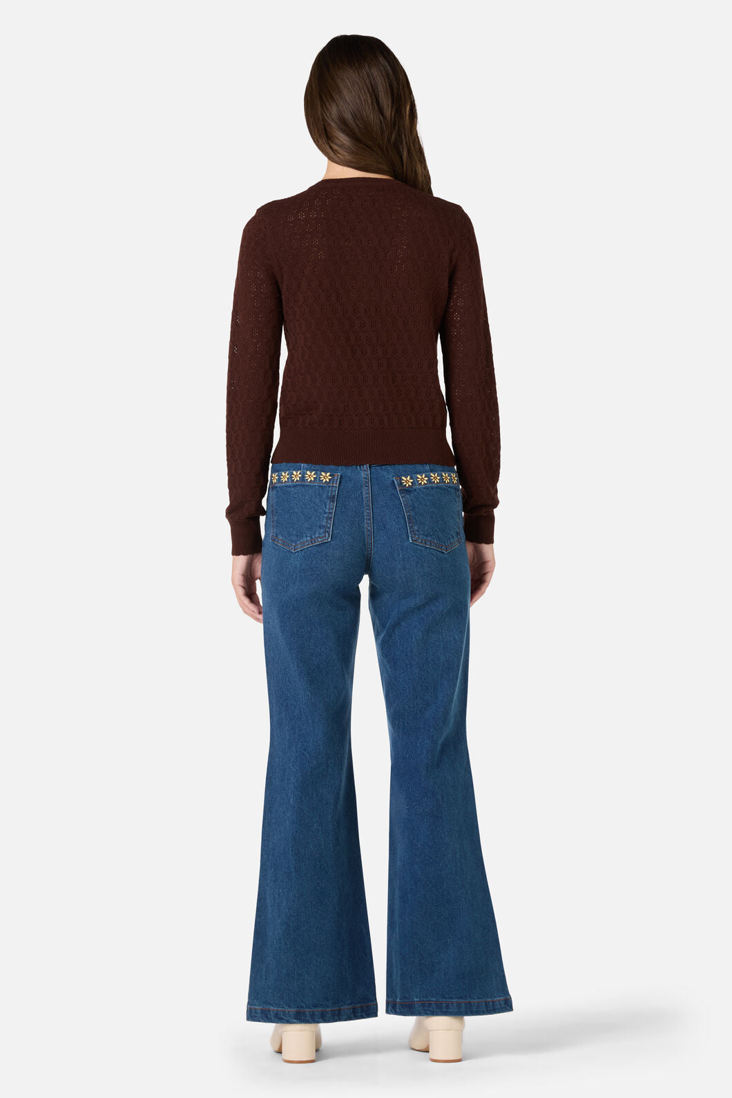 Princess Highway - Mara Long Sleeve Cardigan - chocolate