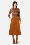 Princess Highway - Felicity Cord Midi Skirt - mustard