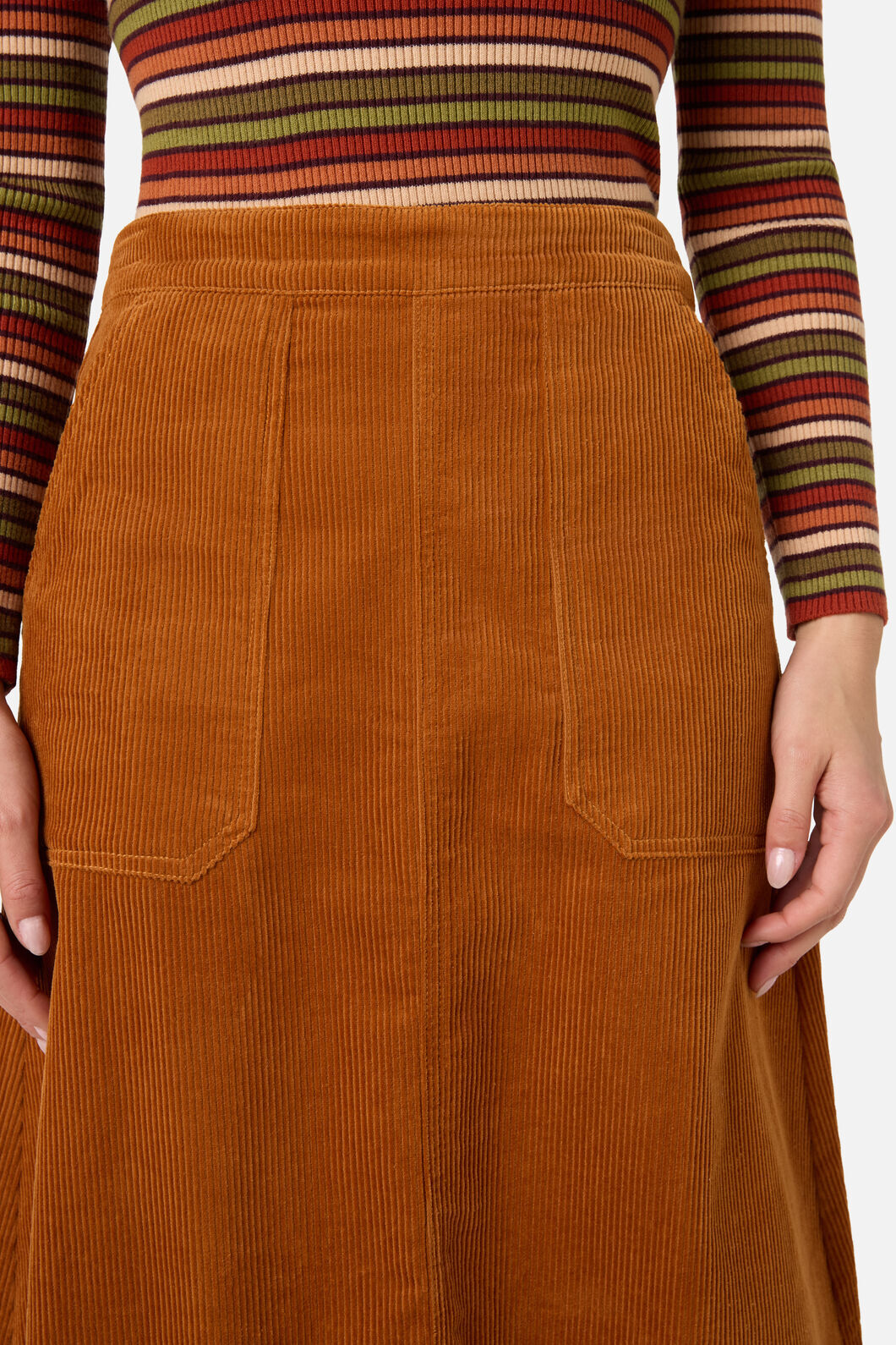 Princess Highway - Felicity Cord Midi Skirt - mustard