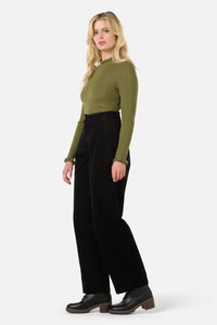 Princess Highway - Noni Tapered Cord Pant - black