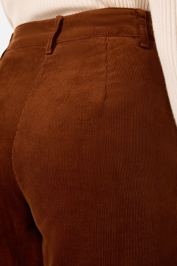 Princess Highway - Noni Tapered Cord Pant - toffee