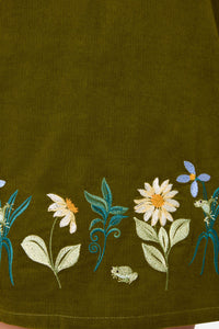 Princess Highway - Tree Frog Embroidered Dress - green