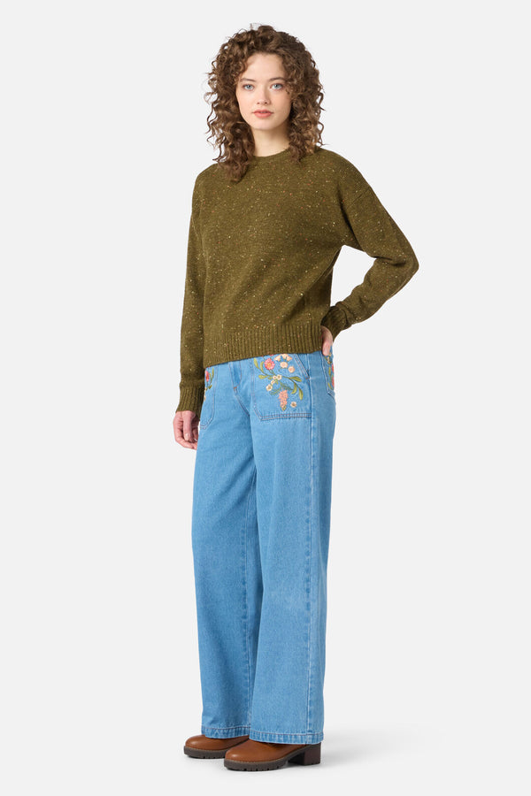 Princess Highway - Miller Wool Blend Jumper - olive