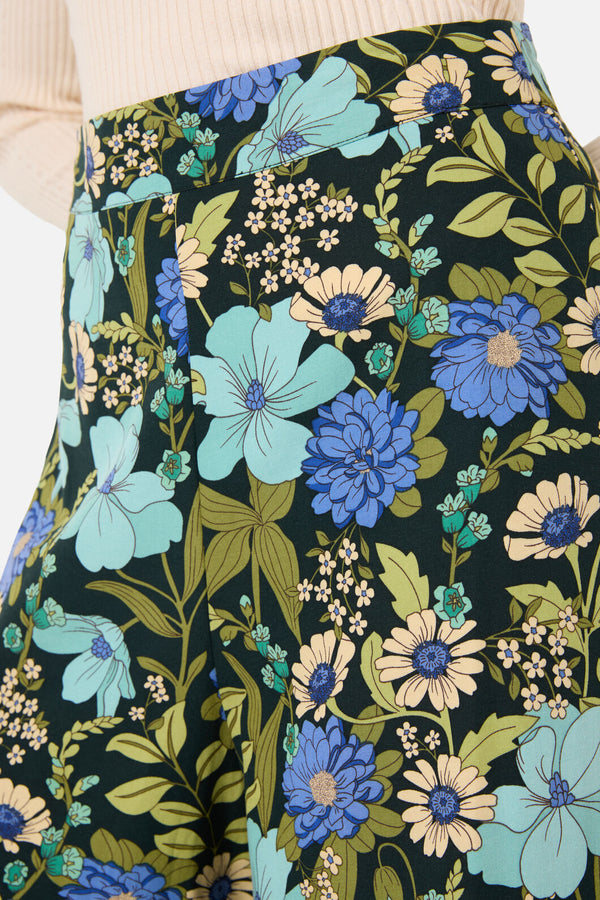 Princess Highway - Gloria 70'S Floral Pant - teal