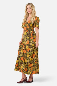 Princess Highway - Gloria 70'S Floral Top - chocolate