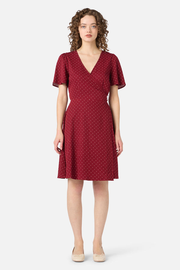 Princess Highway - Dolly Spot Mini Dress - red