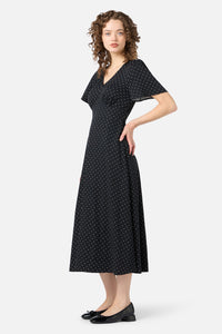 Princess Highway - Dolly Spot Midi Dress - black
