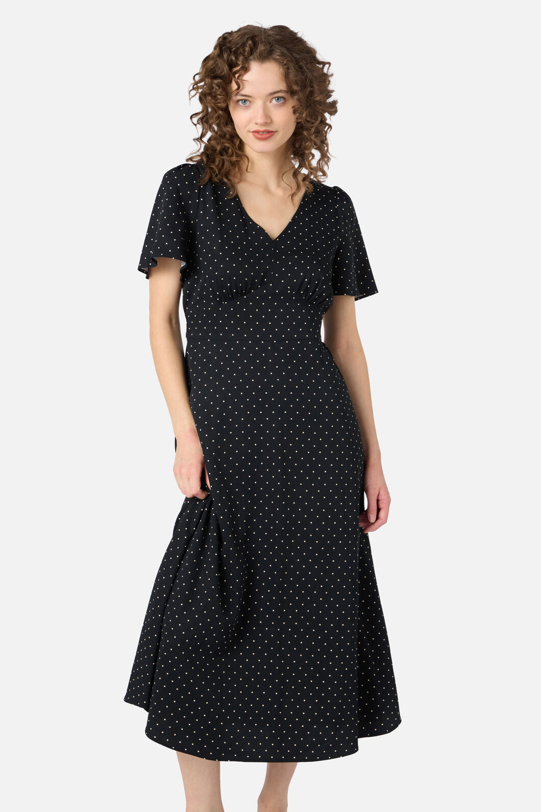 Princess Highway - Dolly Spot Midi Dress - black