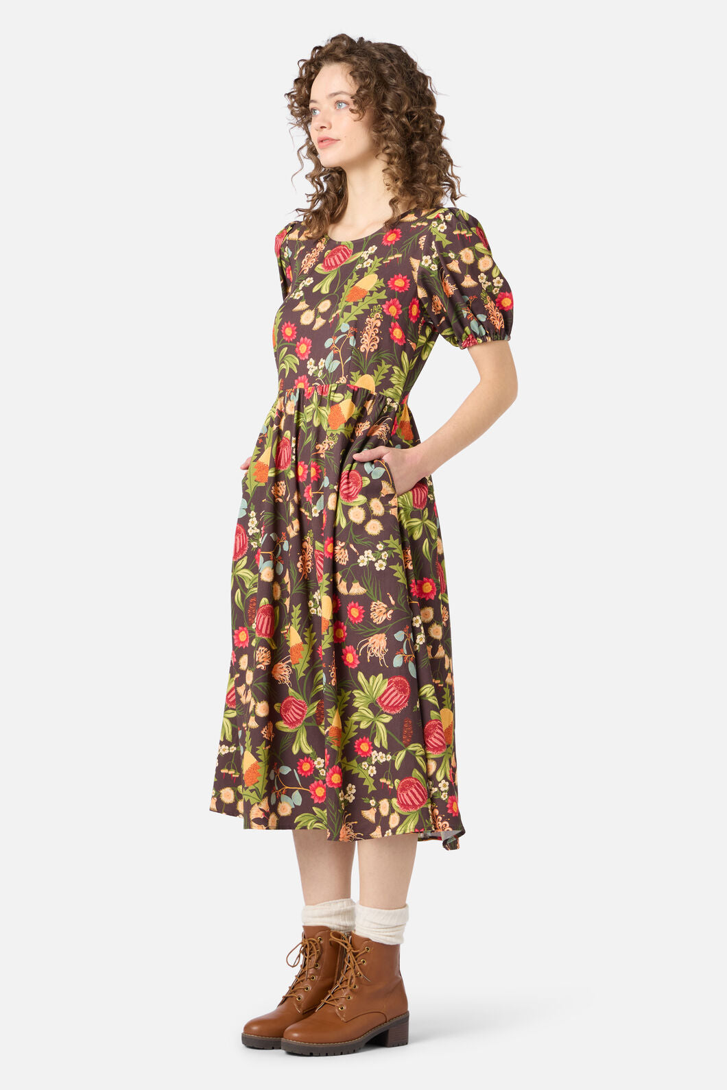 Princess Highway - Florence Native Midi Dress - chocolate