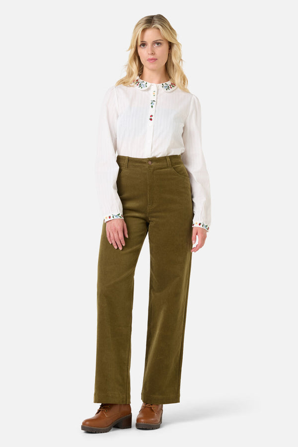 Princess Highway - Garden Embroidered Blouse - cream