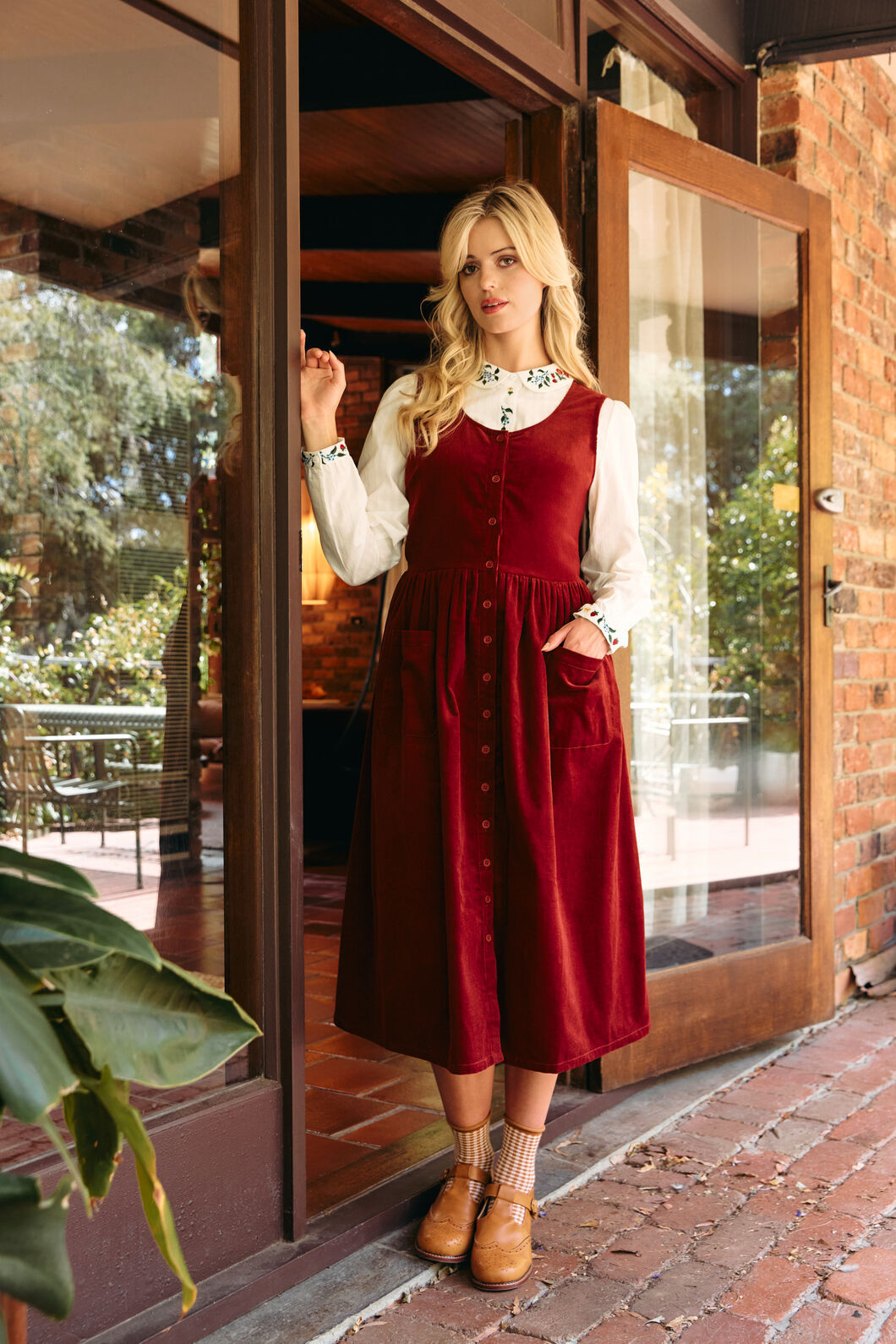 Demi Cord Pinafore Dress – Dangerfield NZ