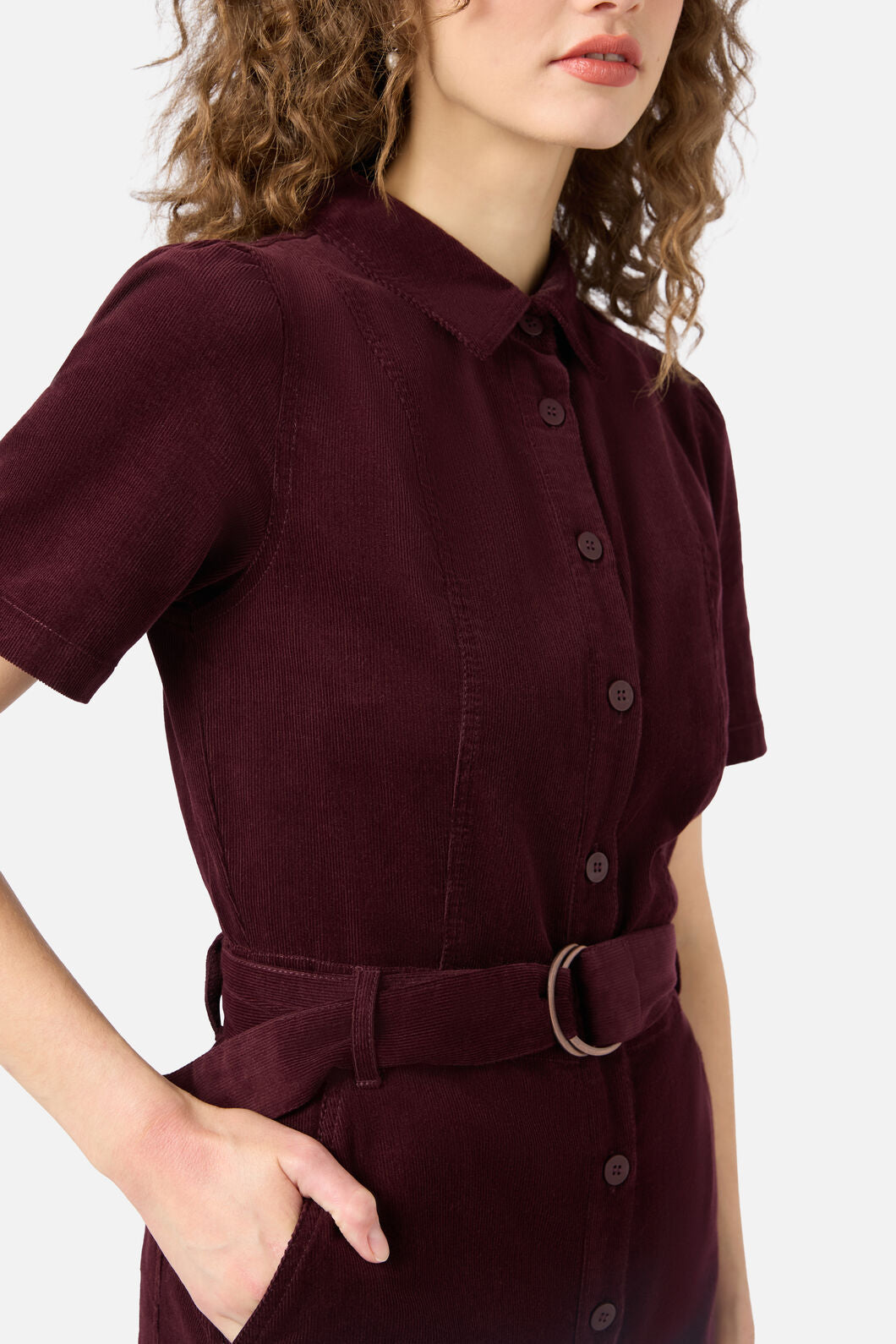 Princess Highway - Demi Cord Jumpsuit - plum